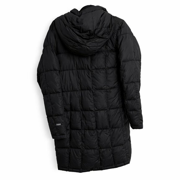 The North Face Metropolis Down Puffer Parka Coat Black Size Large 600 Fill Hoode - Picture 4 of 4